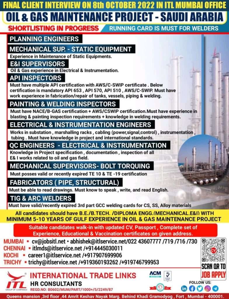 URGENT HIRING FOR VARIOUS COMPANIES IN SAUDI ARBIA | Gulf Job Ki Duniya