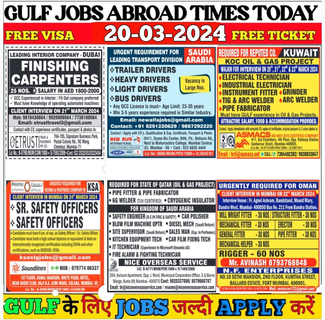 Exciting Job Opportunities in the Gulf Region – Apply Today!