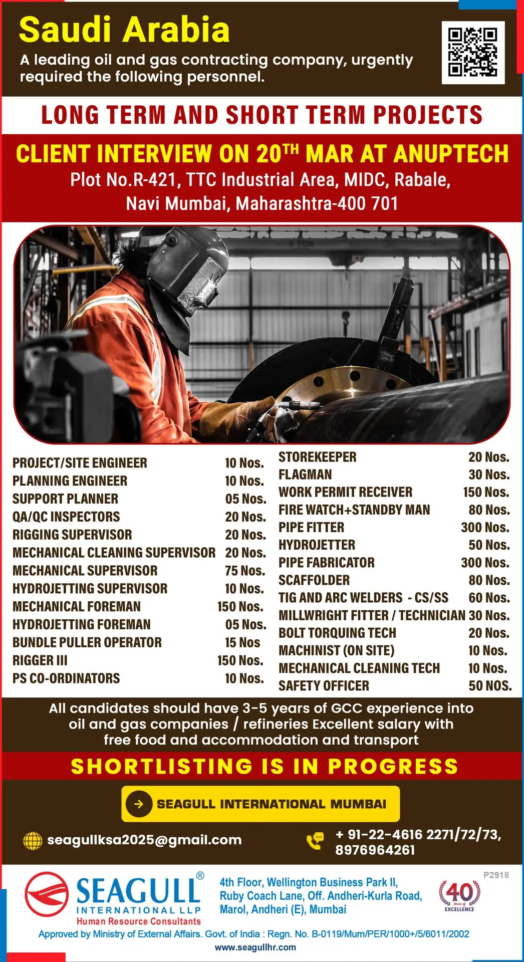 Gulf Job Vacancies for Indians: Exciting Opportunities in Saudi Arabia’s Oil and Gas Sector